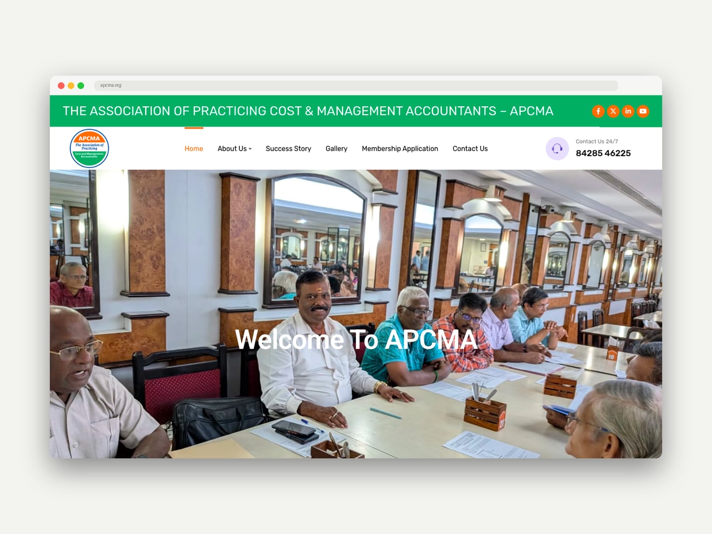 APCMA — Website — Website designed and printed by Daffodil Design & Prints, Bengaluru