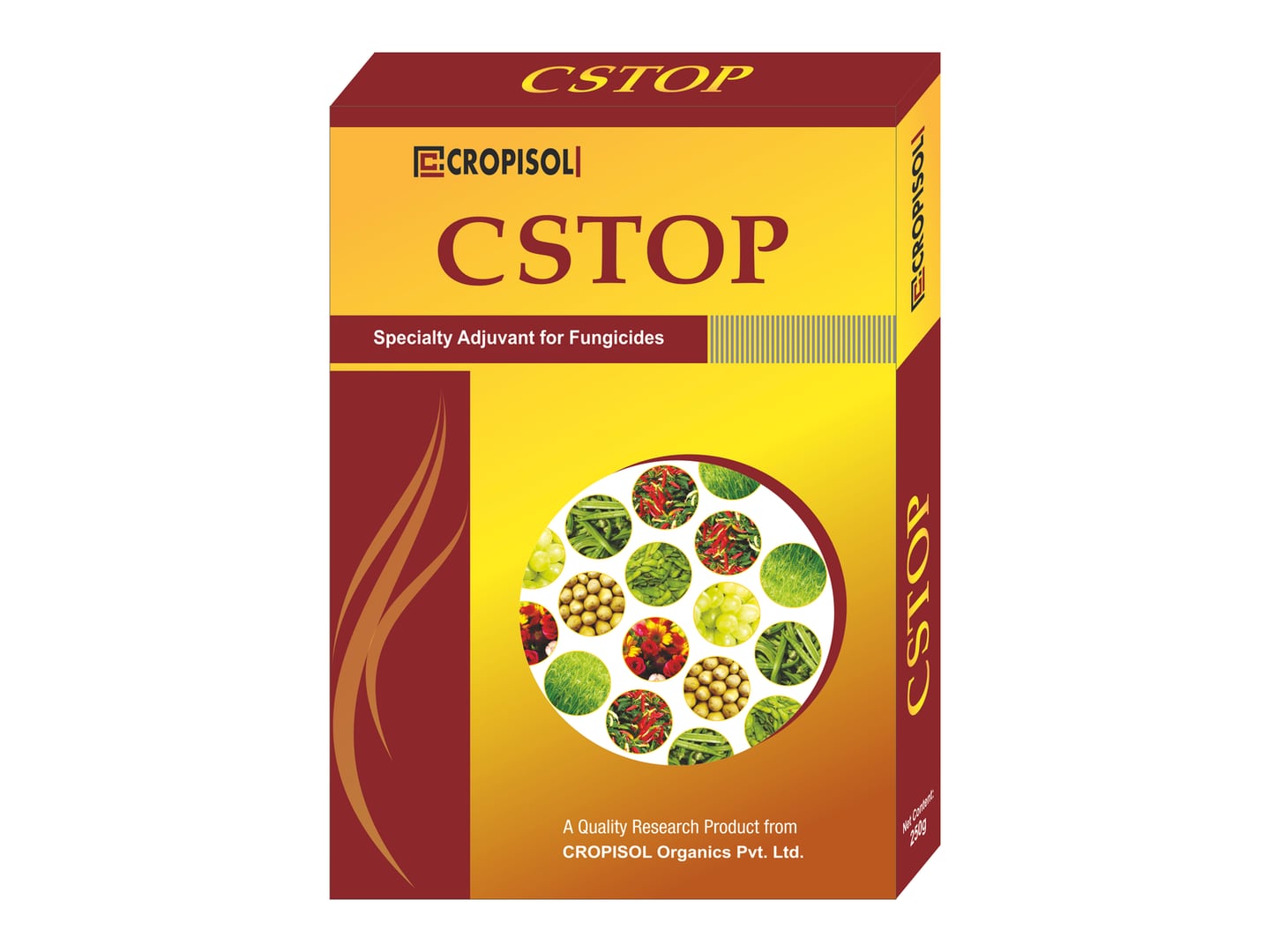 Cropisol Organics — CSTOP fungicide adjuvant carton — Carton designed and printed by Daffodil Design & Prints, Bengaluru