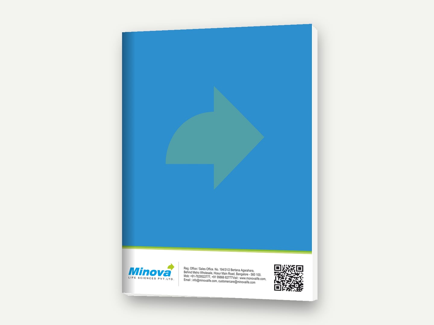 Minova Life Sciences — 'Powered by Science, Inspired by Life' visual-aid cover — Cover