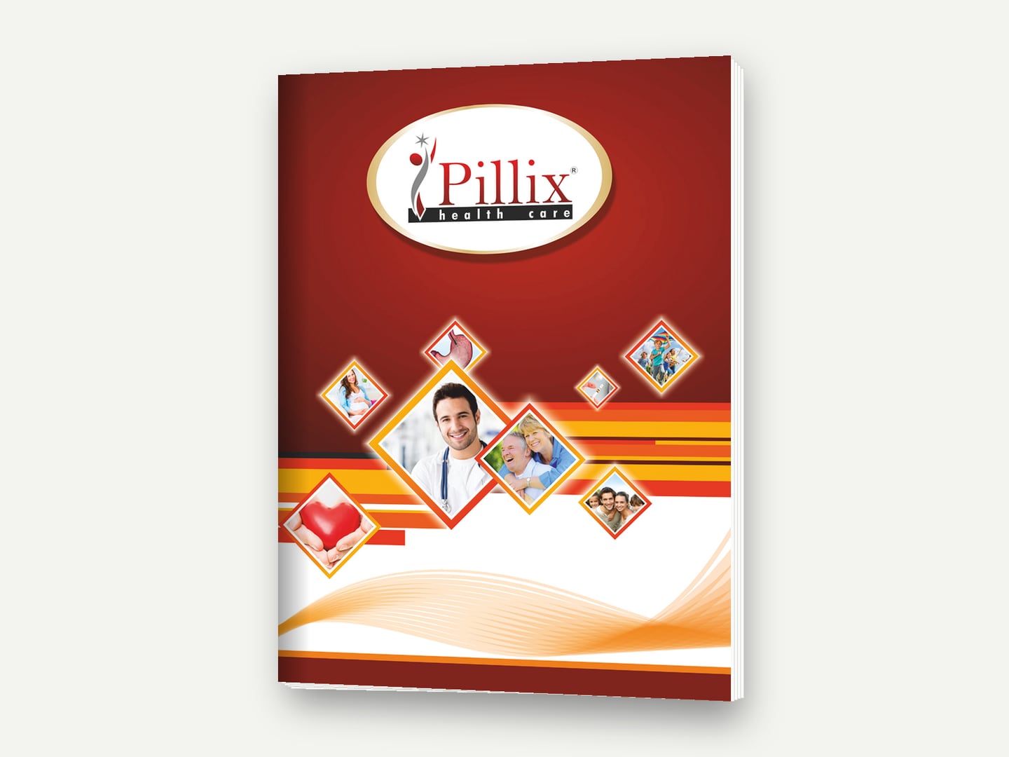 Pillix Health Care — Pillix Health Care visual-aid cover — Visual aid designed and printed by Daffodil Design & Prints, Bengaluru