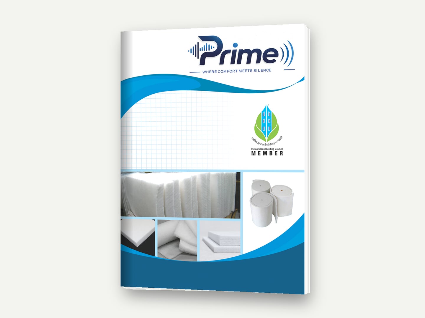 Prime — Acoustical Polyester Panels — 'Where Comfort Meets Silence' — Brochure designed and printed by Daffodil Design & Prints, Bengaluru