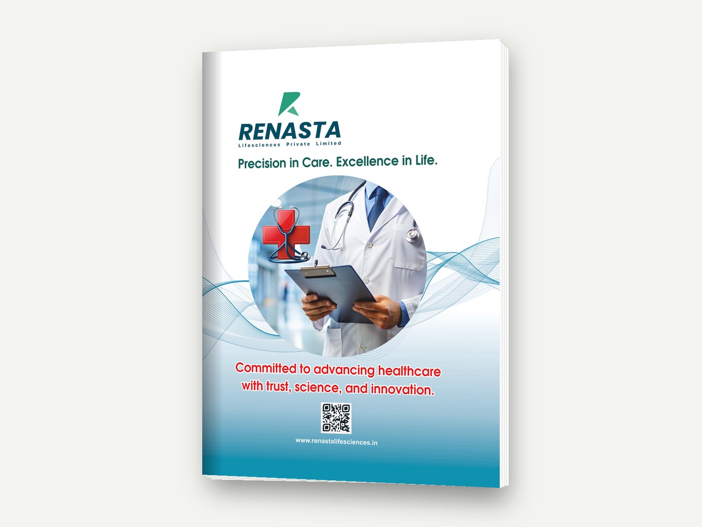 Renasta Lifesciences — 'Precision in Care. Excellence in Life.' visual-aid cover — Cover