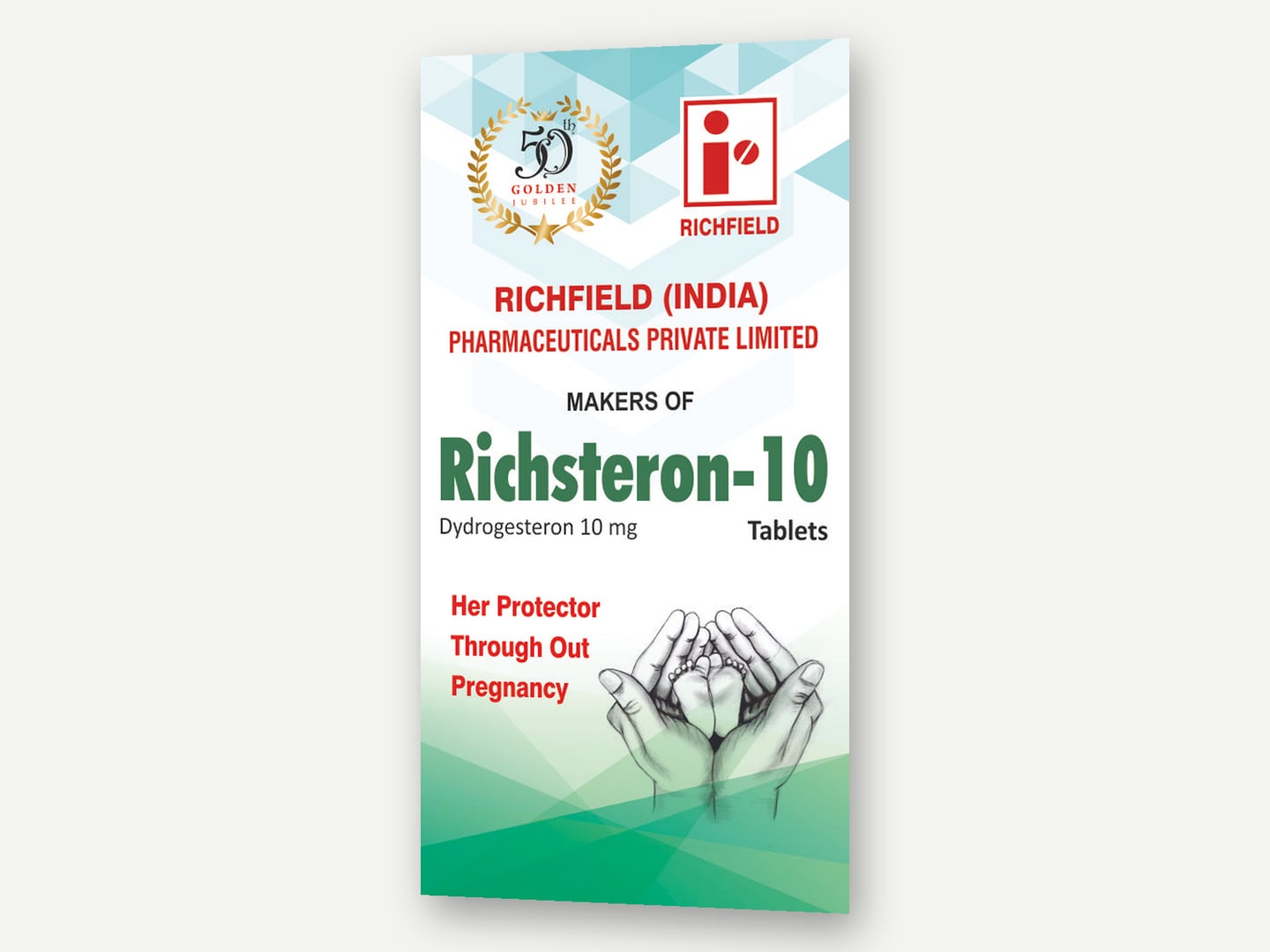 Richfield Pharmaceuticals — Richsteron-10 standee — Banner designed and printed by Daffodil Design & Prints, Bengaluru