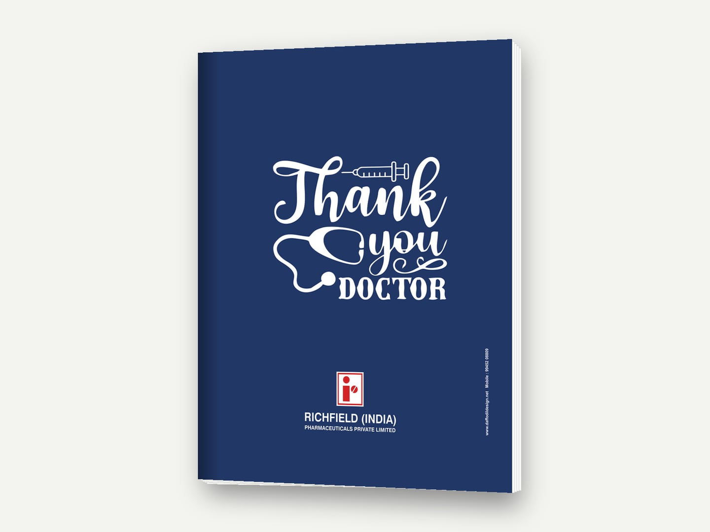 Richfield Pharmaceuticals — Thank You Doctor / 50th Golden Jubilee visual-aid cover — Cover