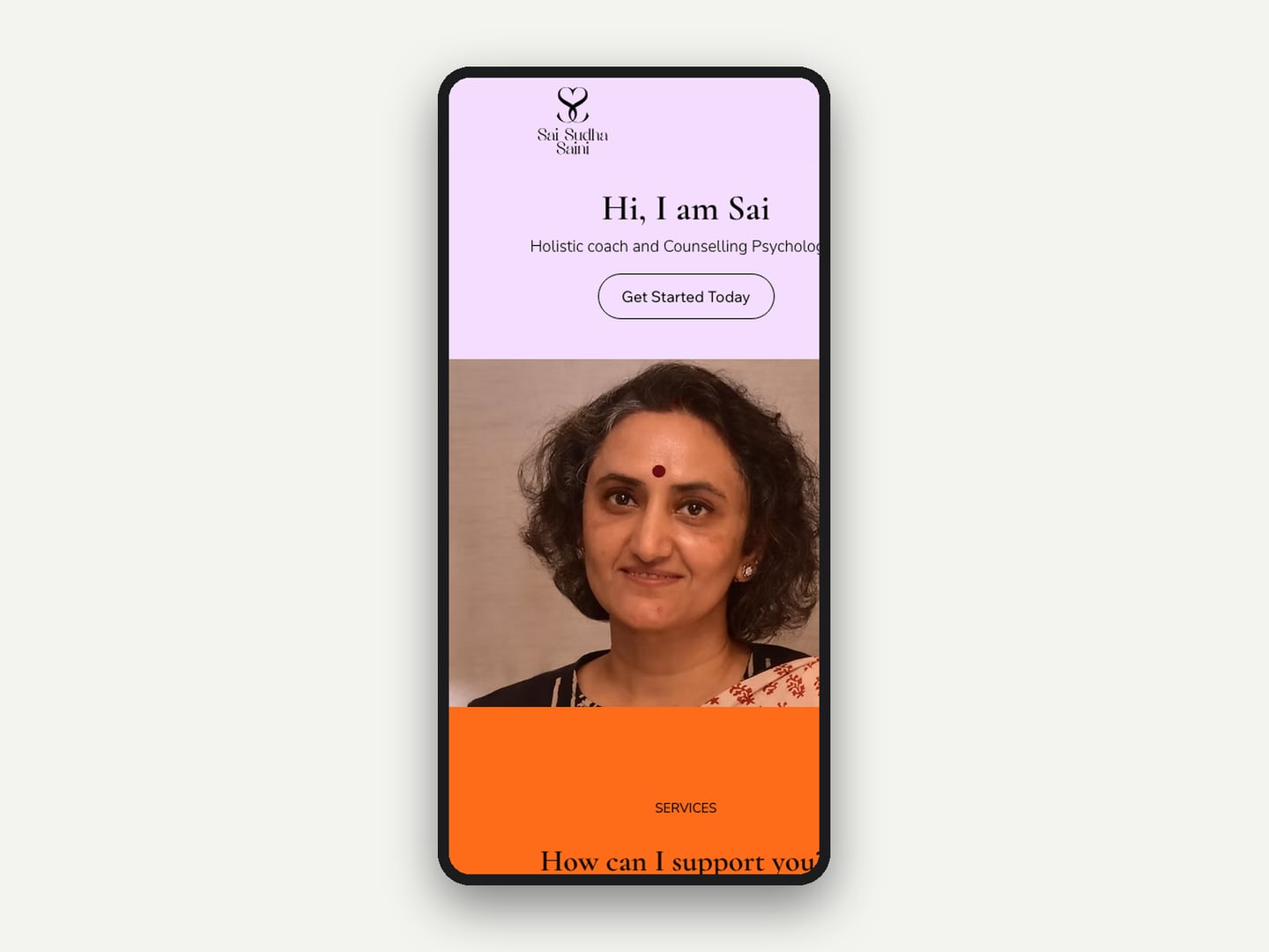 Sai Sudha — Website — mobile