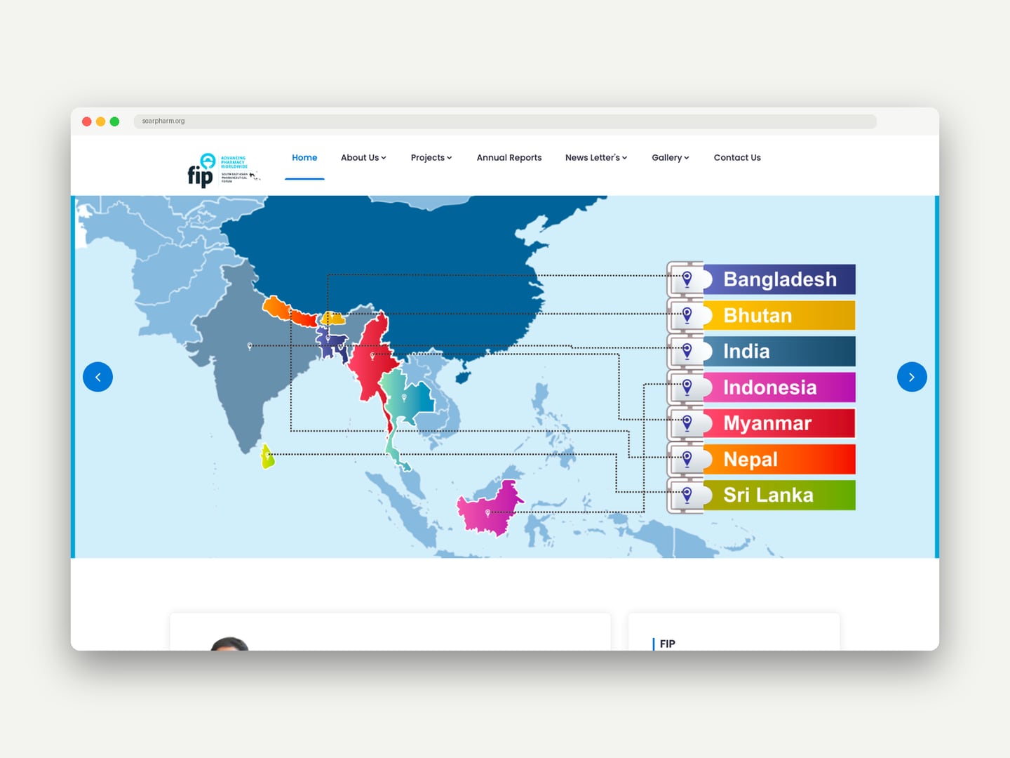 SEARPharm Forum — Website — Website designed and printed by Daffodil Design & Prints, Bengaluru