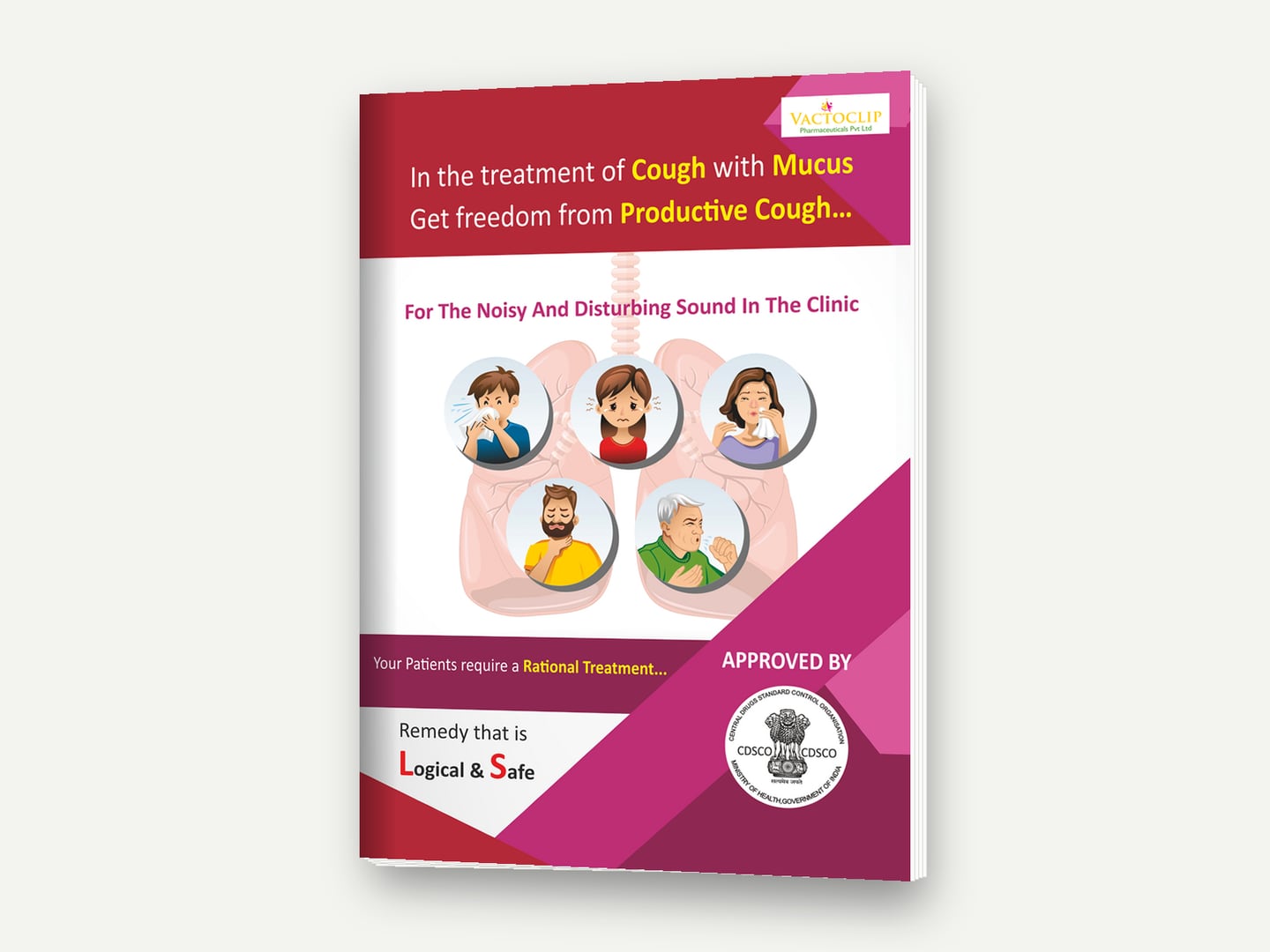 Vactoclip Pharmaceuticals — Vacadryl / Vacadryl-D cough syrup range — Brochure designed and printed by Daffodil Design & Prints, Bengaluru