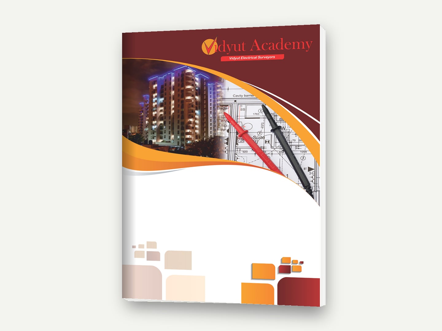 Vidyut Academy / Vidyut Electrical Surveyors — Corporate presentation folder — Folder designed and printed by Daffodil Design & Prints, Bengaluru
