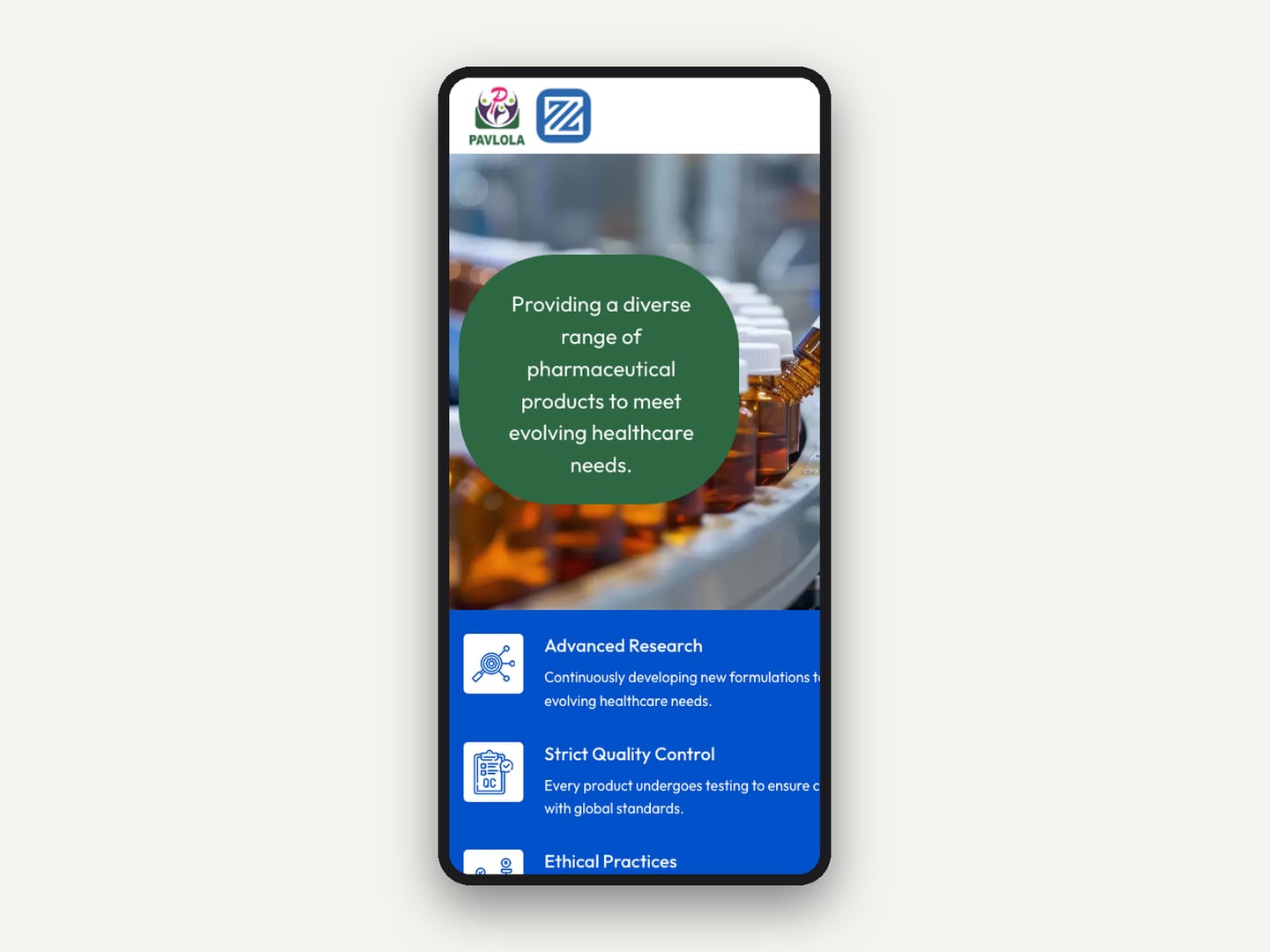 Zenvito Health Care — Website — mobile