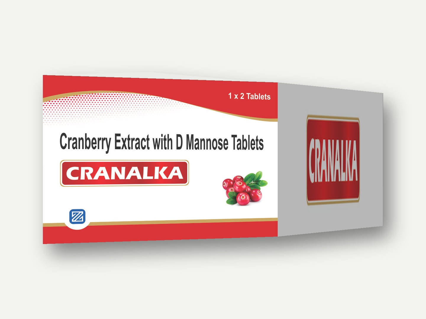 Zenvito Healthcare — CRANALKA (Cranberry Extract with D-Mannose Tablets) — Carton designed and printed by Daffodil Design & Prints, Bengaluru