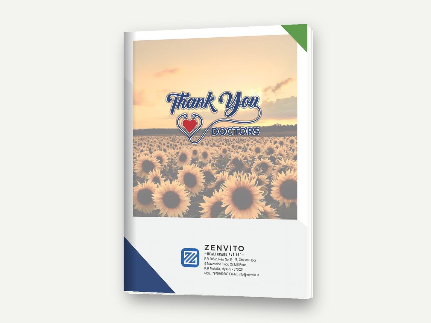 Zenvito Healthcare — 'We Care For You' visual-aid cover — Cover